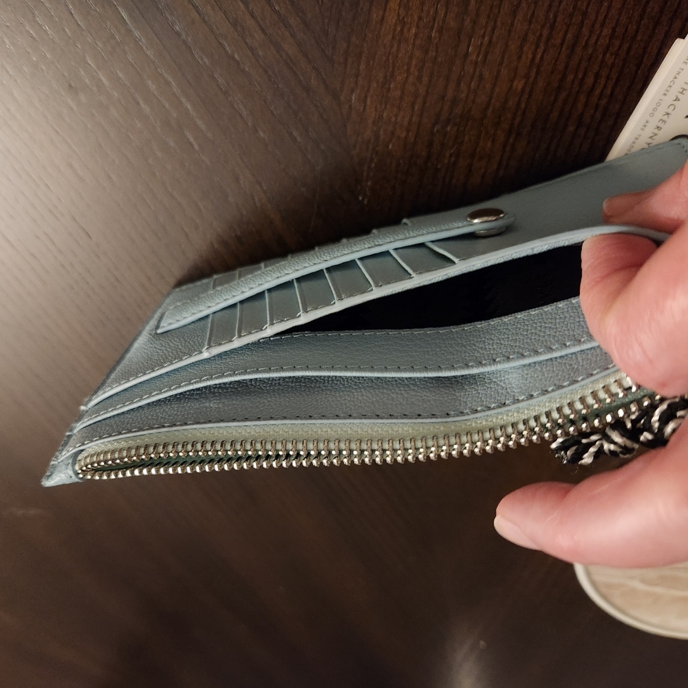 Thacker Blue Leather Wallet - Picture 3 of 6